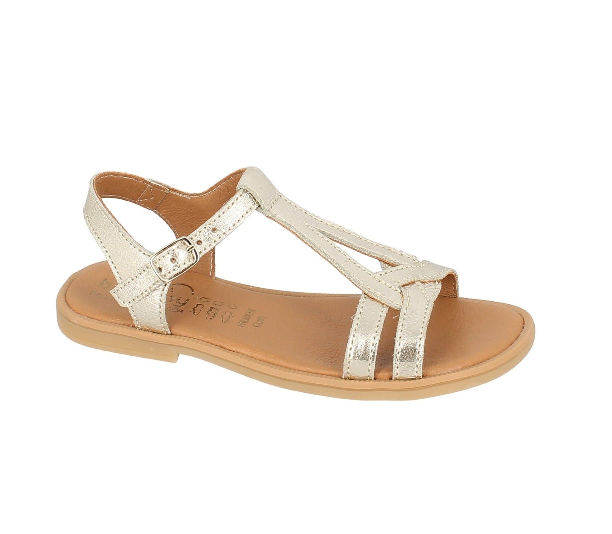 Sandales / Nu Pieds adulte BELLAMY JILOU Or Sandales Nu Pieds femmes