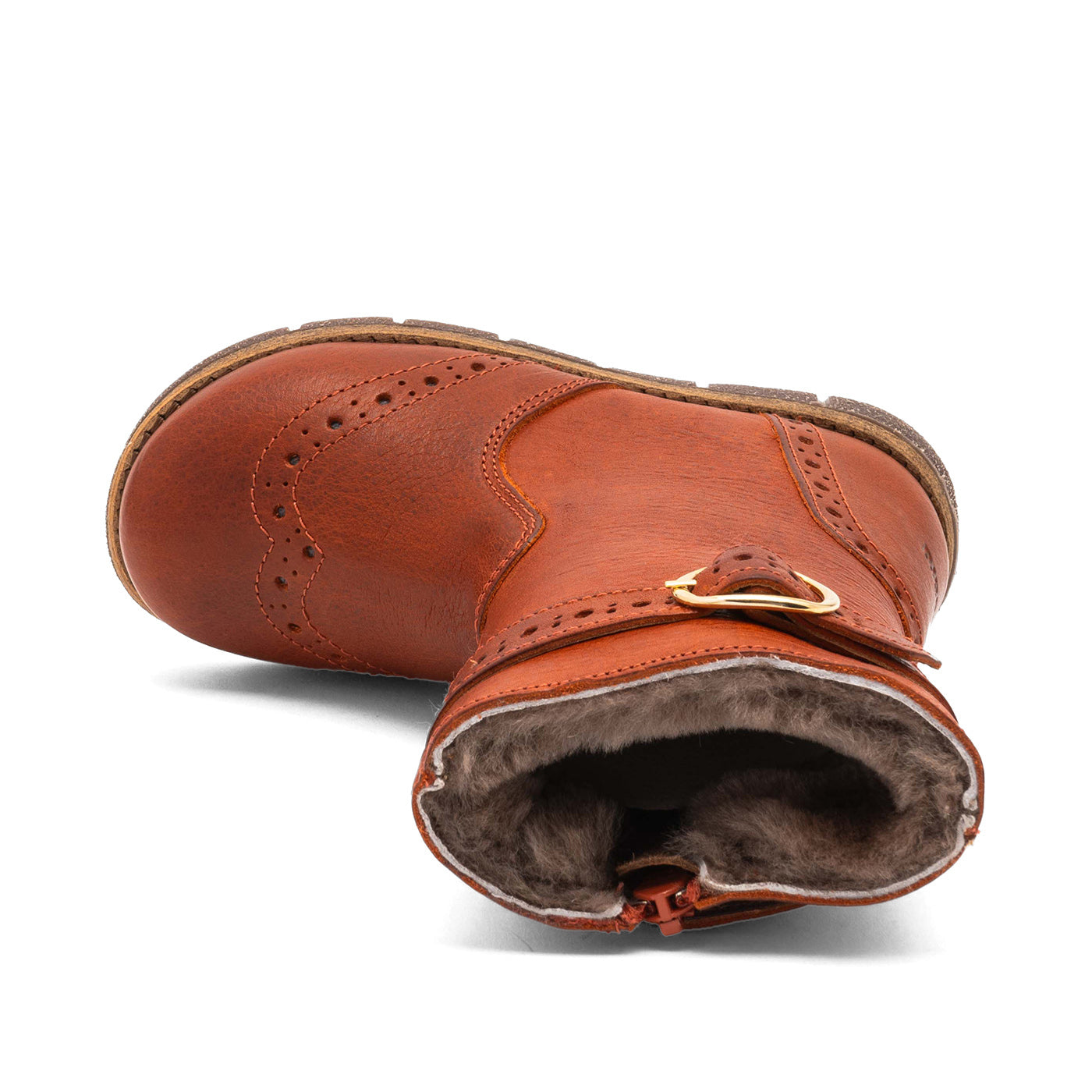 BISGAARD NOLI LAMB terracotta Bottes Hautes Fourrées