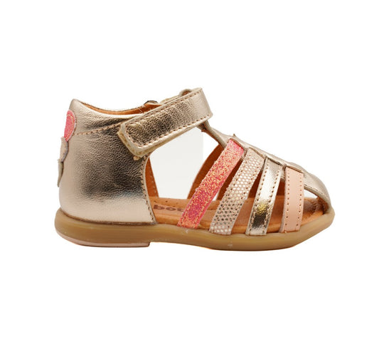 BABYBOTTE TERIYAKI Laminato ivoire sandales nu pieds