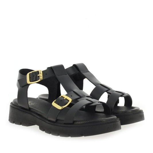 WE DO 45420 Noir Sandales Nu-pieds