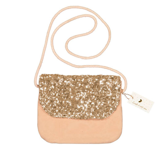 Sac à main - Velours & sequins or