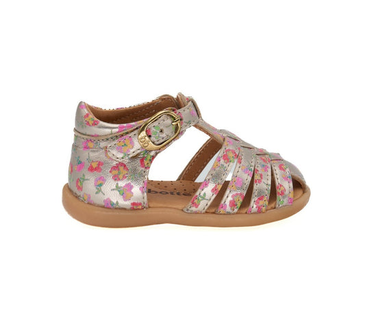 BABYBOTTE GAUFRETTE Primula Ivoire sandales nu pieds