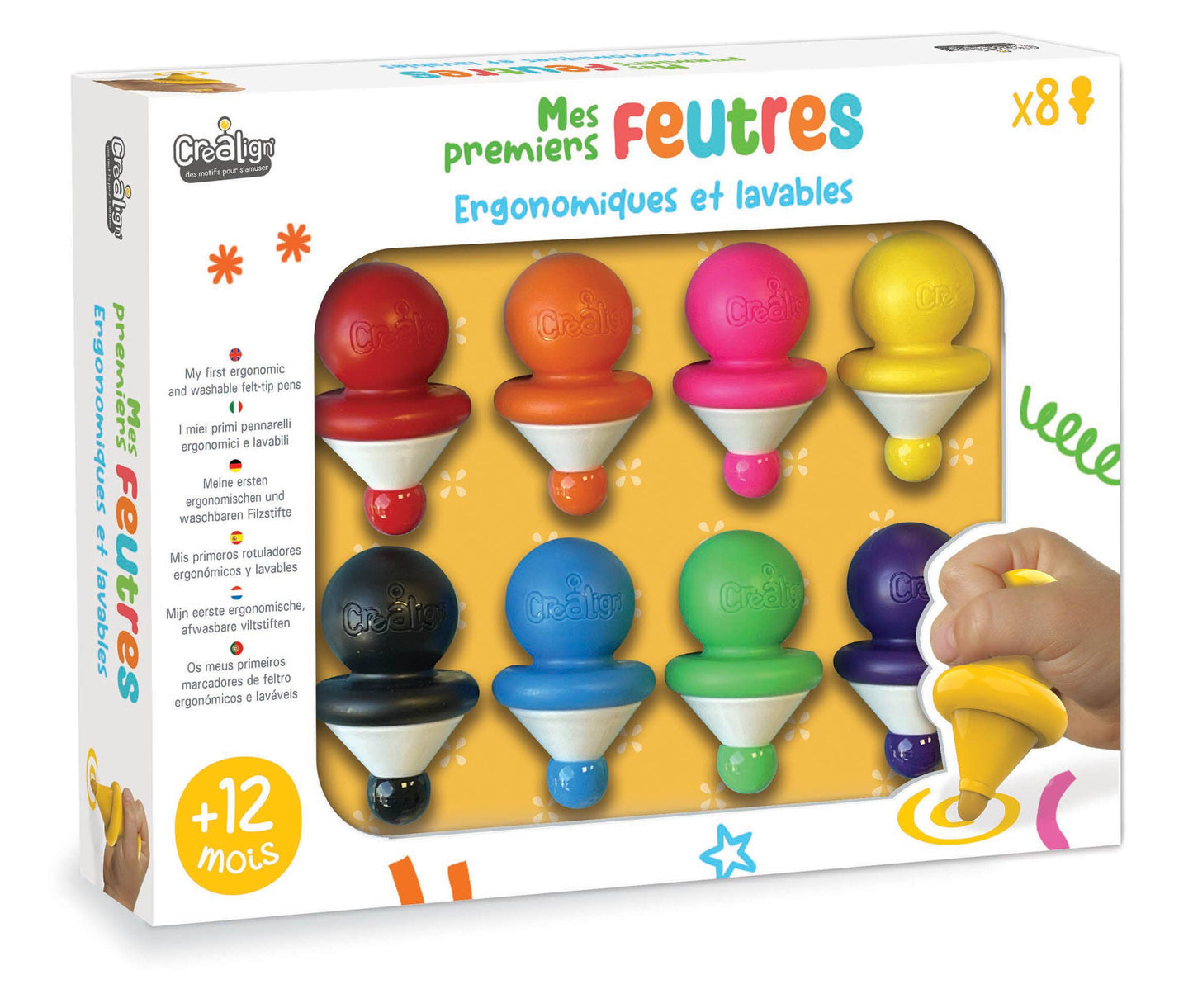 Créa'lign Mes Premiers Feutres x8