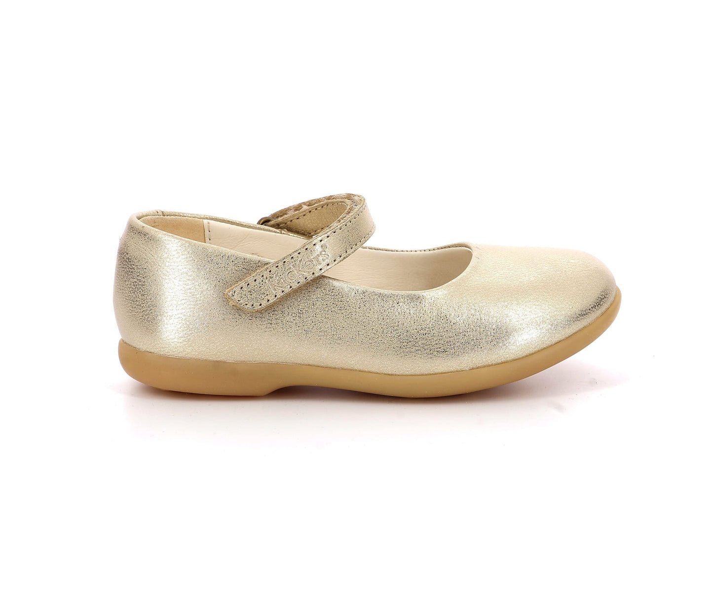 KICKERS AMBELIE Or Champagne Ballerine à bride