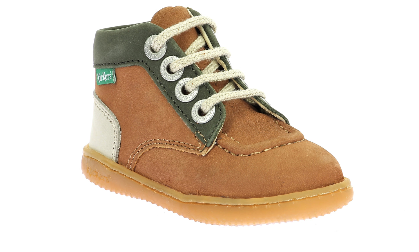 KICKERS KICKONIC Camel bottillons Premiers pas