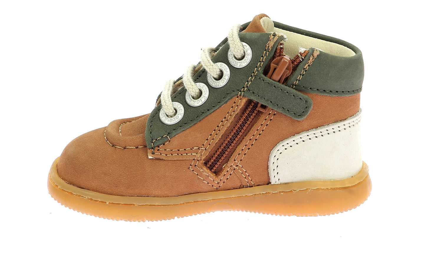 KICKERS KICKONIC Camel bottillons Premiers pas