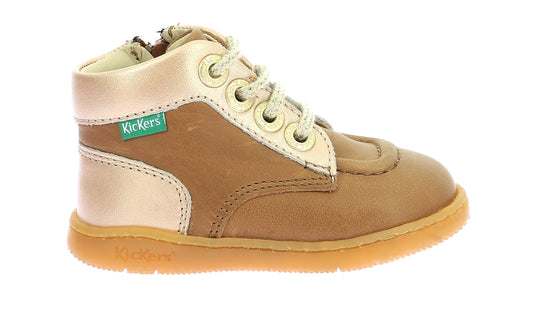 KICKERS KICKONIC Camel Or bottillons Premiers pas