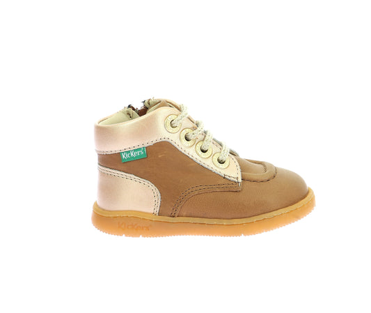 KICKERS KICKONIC Camel Or bottillons Premiers pas