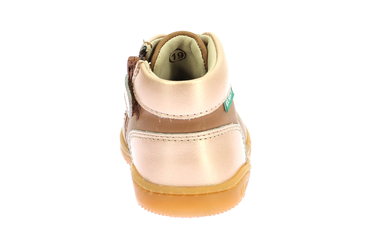 KICKERS KICKONIC Camel Or bottillons Premiers pas