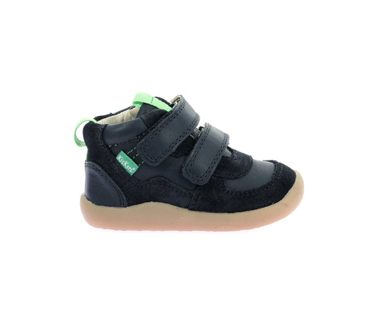 KICKERS KICKFRESHO Marine bottillons Premiers pas barefoot