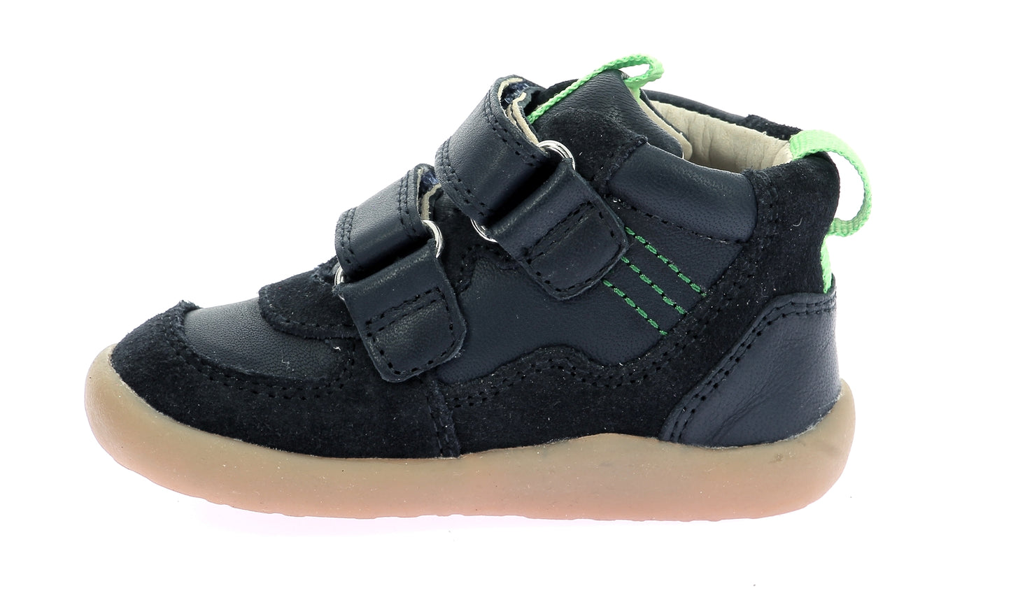 KICKERS KICKFRESHO Marine bottillons Premiers pas barefoot