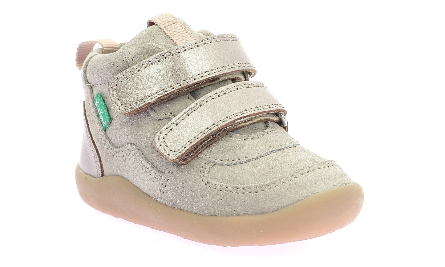 KICKERS KICKFRESHO Champagne bottillons Premiers pas barefoot