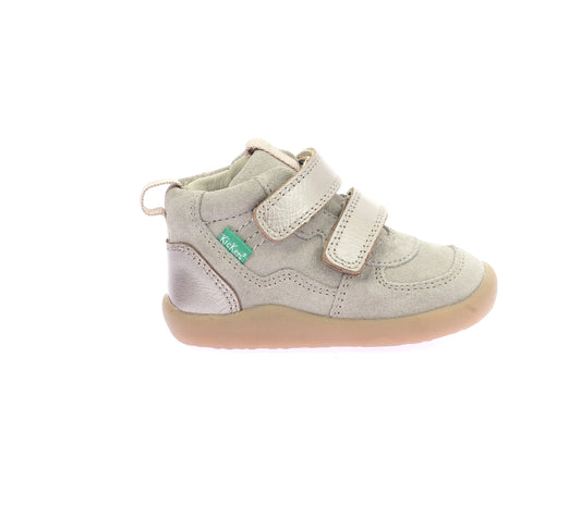 KICKERS KICKFRESHO Champagne bottillons Premiers pas barefoot