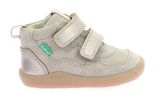 KICKERS KICKFRESHO Champagne bottillons Premiers pas barefoot