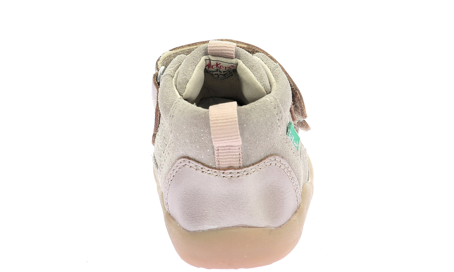 KICKERS KICKFRESHO Champagne bottillons Premiers pas barefoot