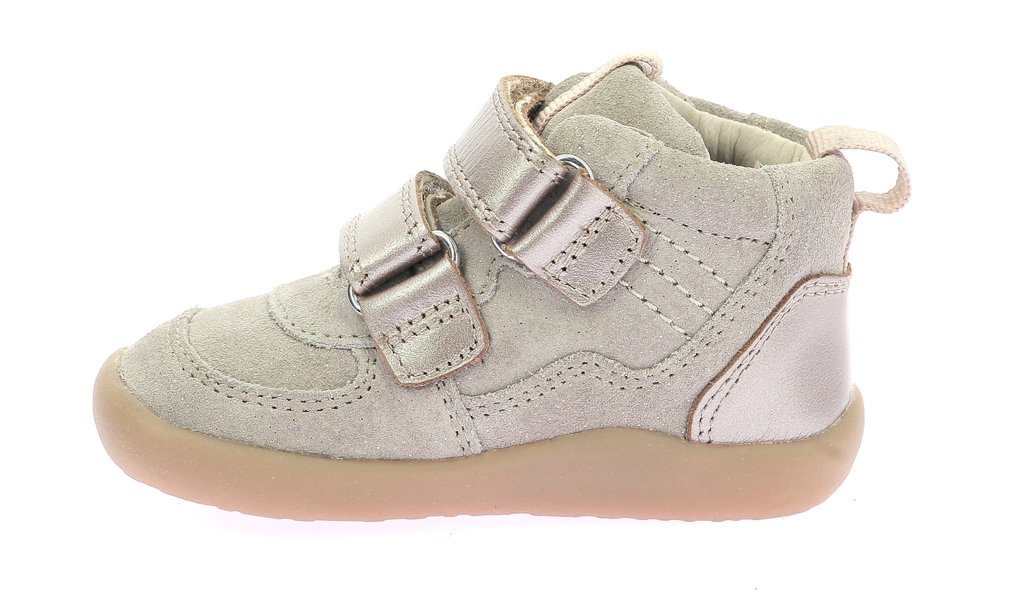 KICKERS KICKFRESHO Champagne bottillons Premiers pas barefoot