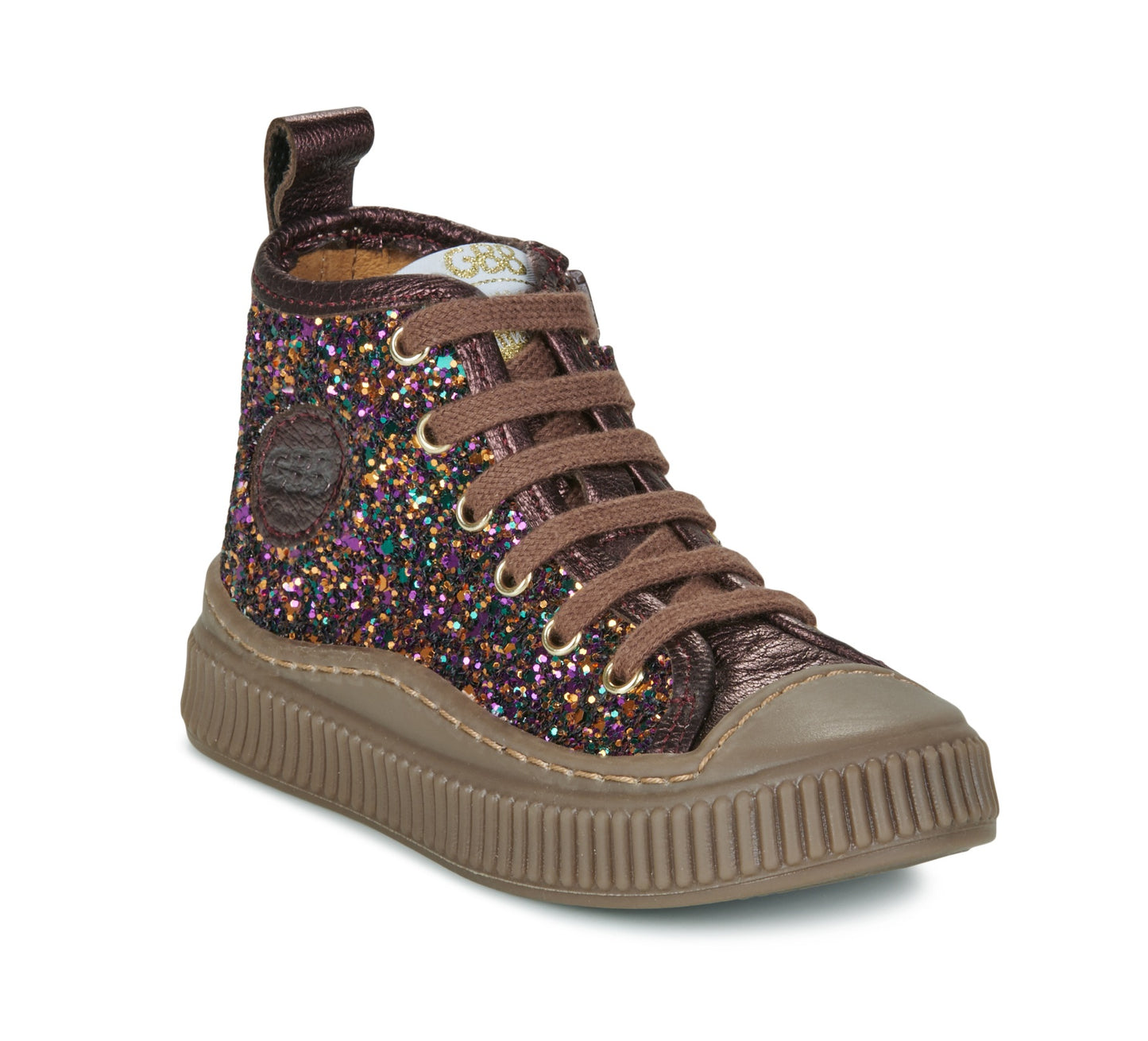GBB ANISA Violet Bordeaux Chaussures Baskets Hautes