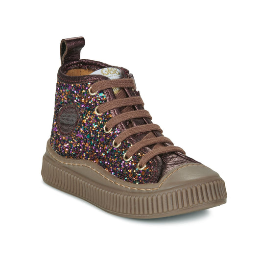GBB ANISA Violet Bordeaux Chaussures Baskets Hautes