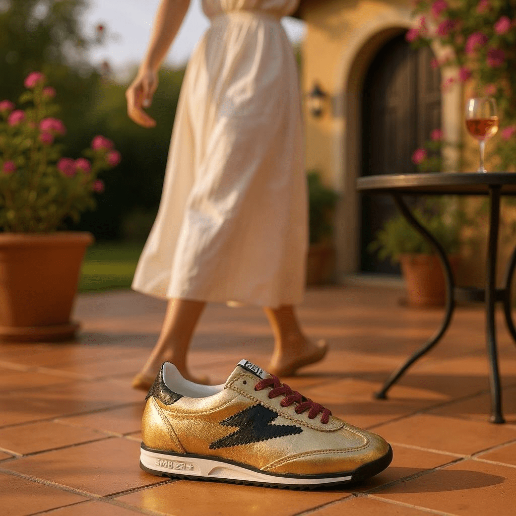 Sneakers/Baskets adulte SMR Semerdjian JOYCE Doré Sneakers Baskets adulte