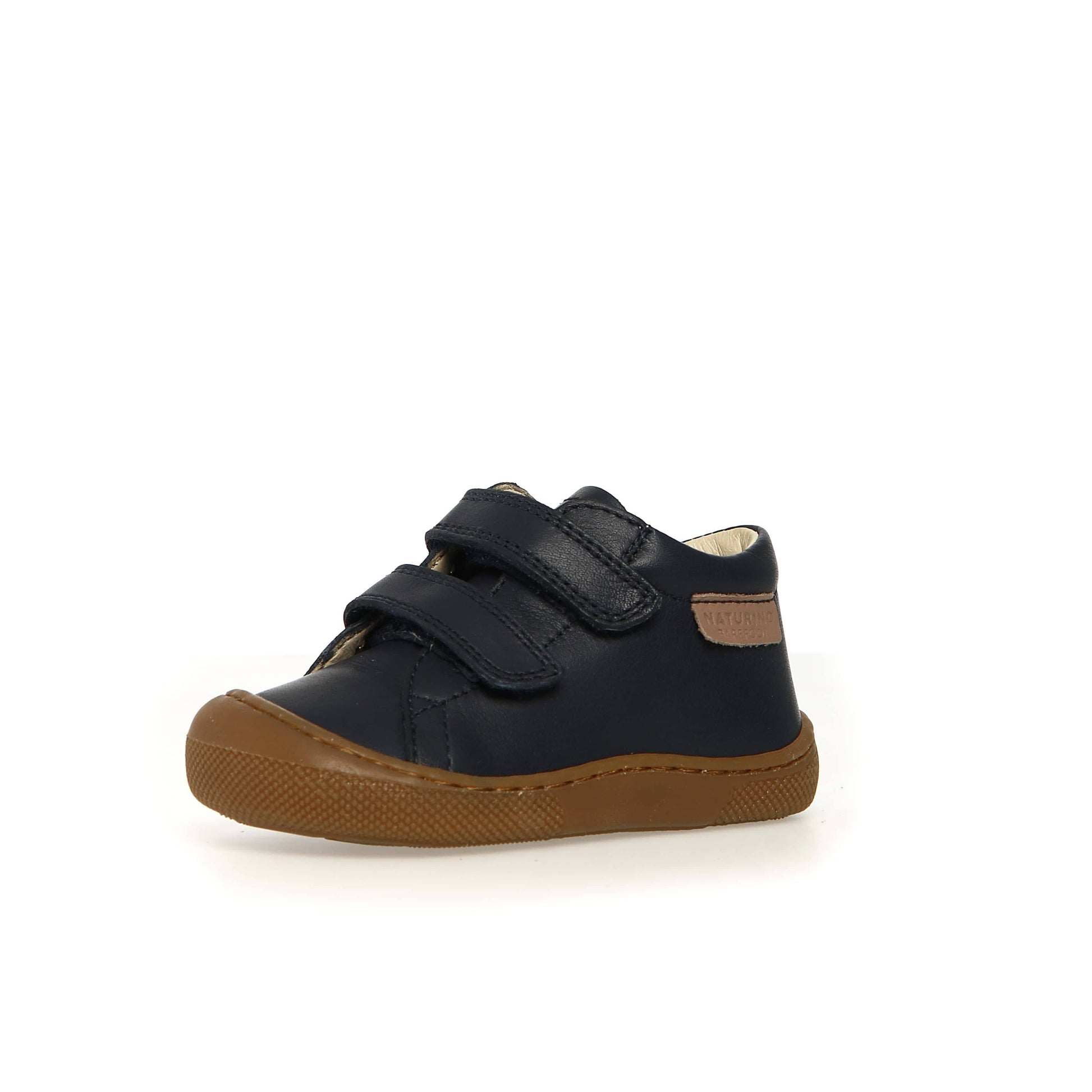Pré marche NATURINO AMUR Velcro Navy chaussures bottillons Barefoot