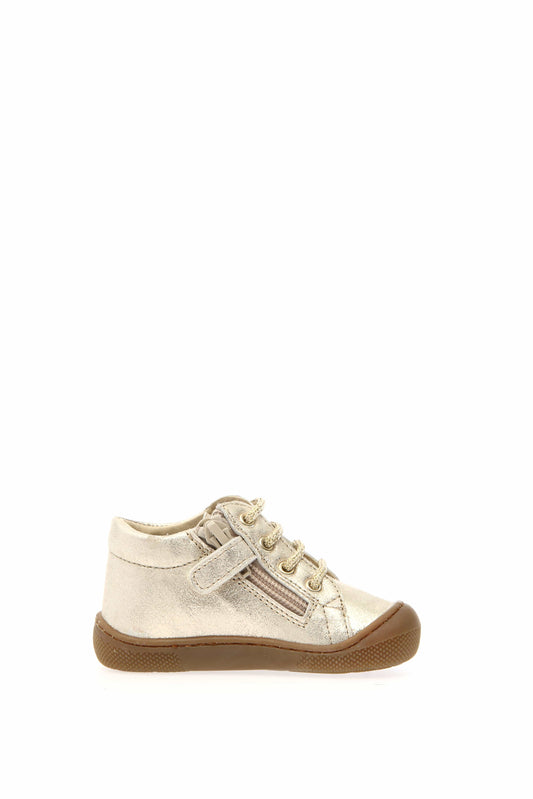 Pré marche NATURINO AMUR Zip Platinium chaussures bottillons Barefoot