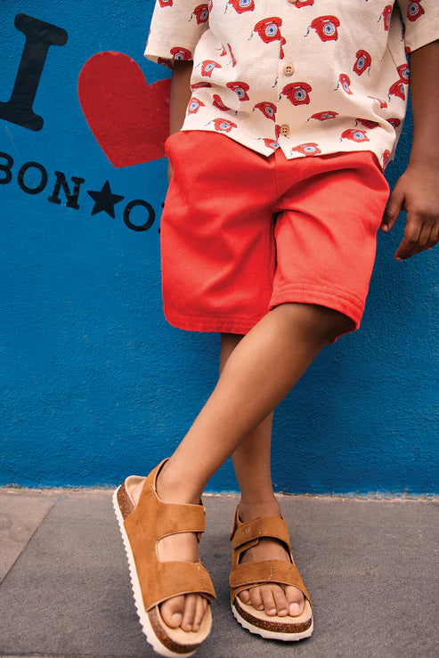 BONTON MEMO FAST Camel Sandales Nu-pieds