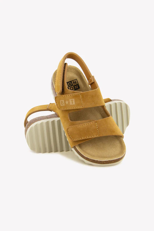 BONTON MEMO FAST Camel Sandales Nu-pieds