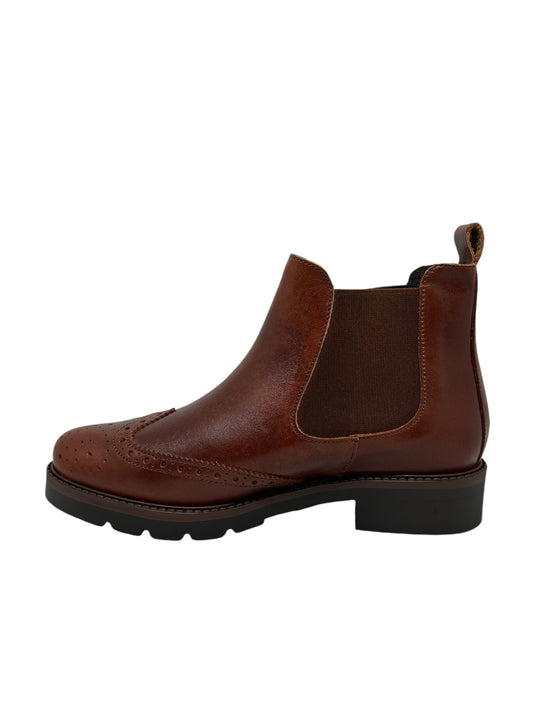 WE DO 77660 HF Marron bottines bout fleuri