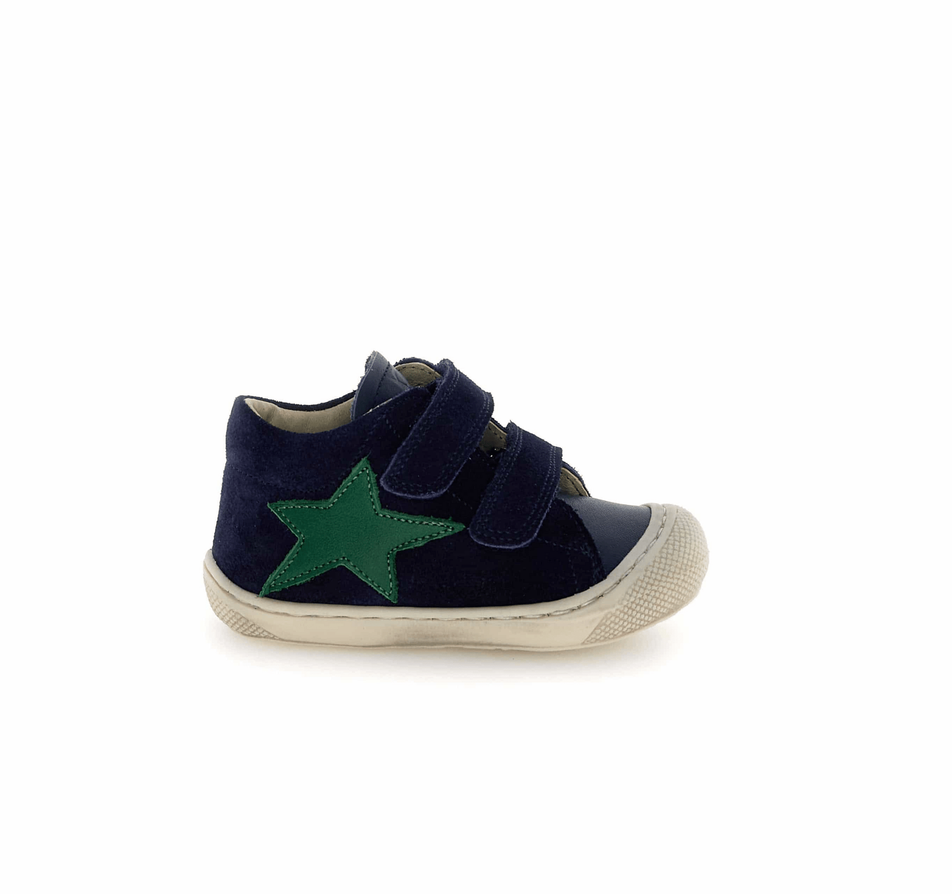 Pré marche NATURINO KOLDE Velcro Navy Grass bottillons Premiers Pas