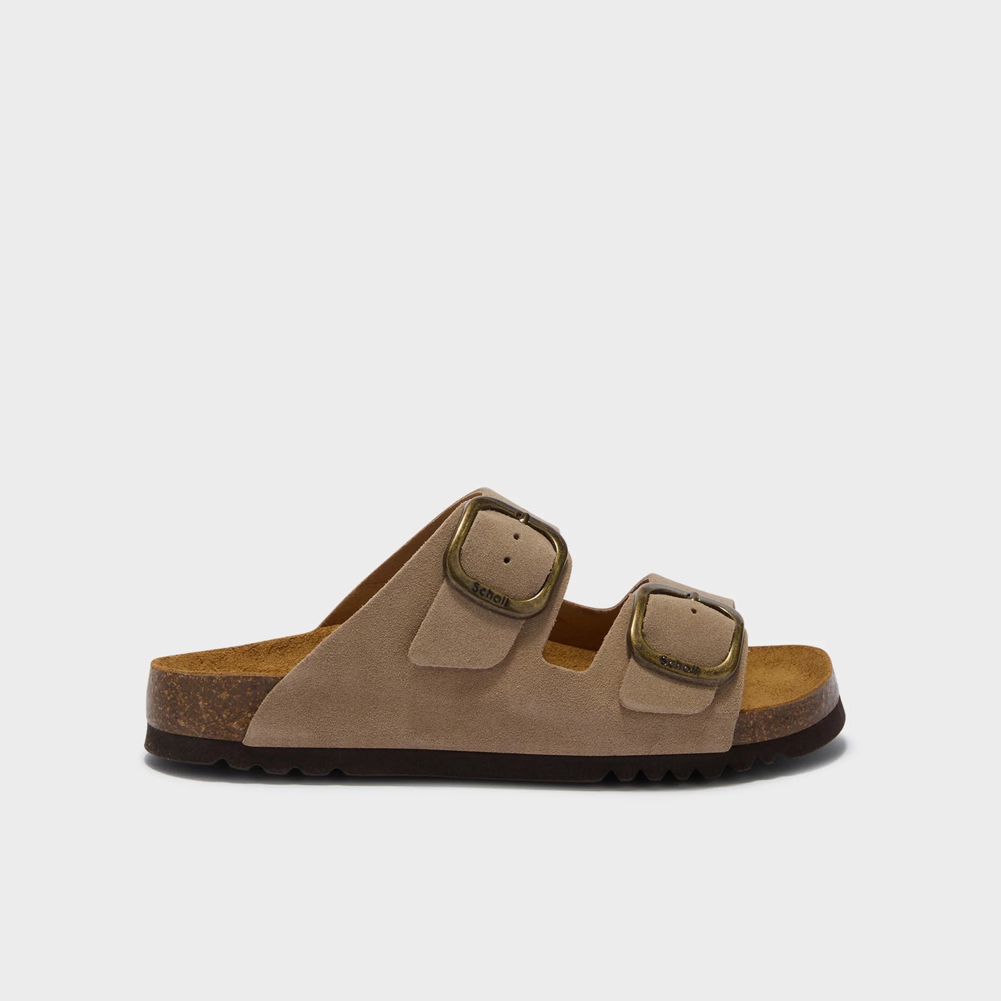 SCHOLL NOELLE Dark Beige Sandales Nu-Pieds