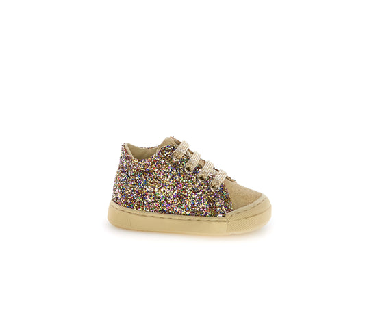 FALCOTTO SNOPES ZIP glitter Platinum Chaussures hautes Bottillons