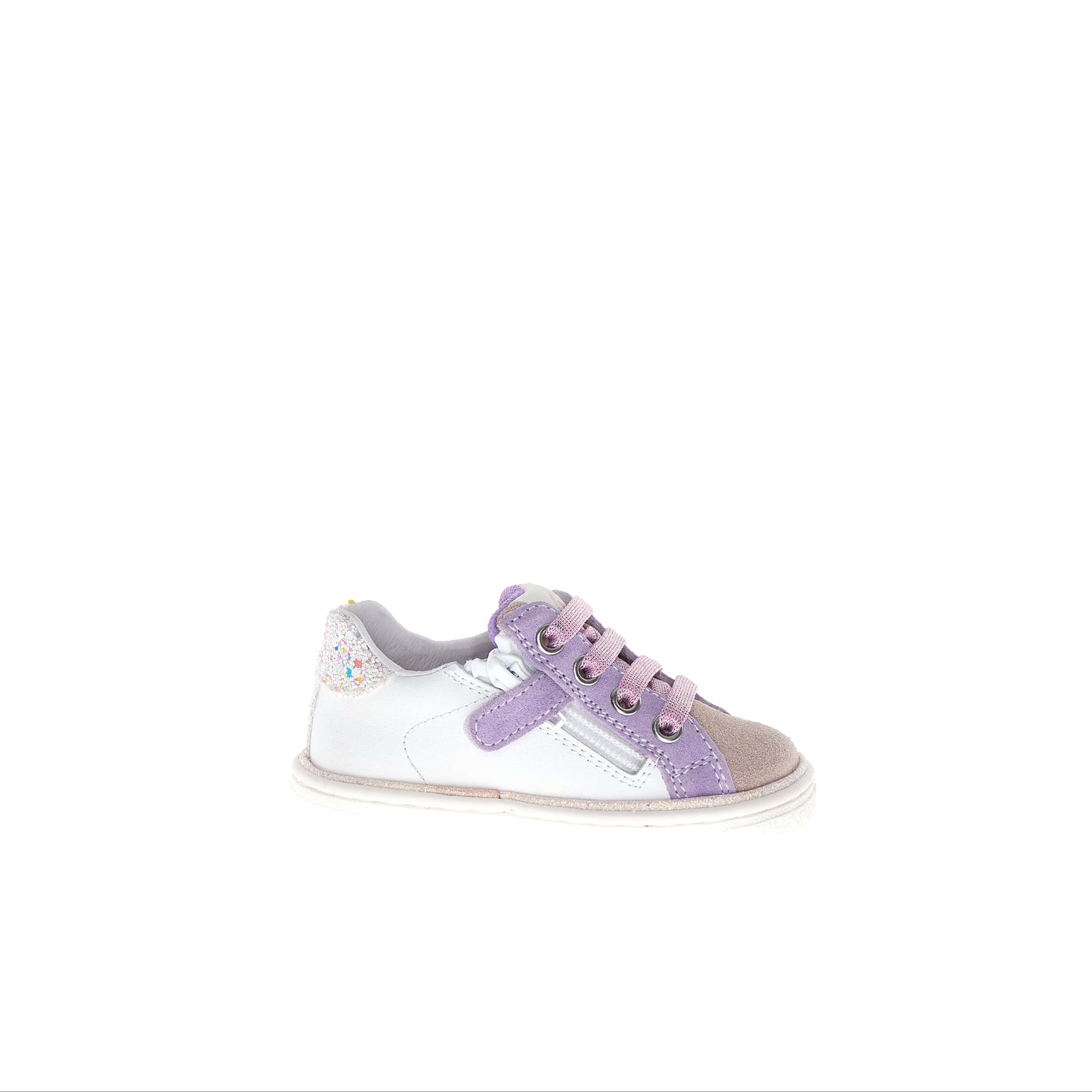 NATURINO PINN ZIP Pink White Lily chaussures Basses Baskets