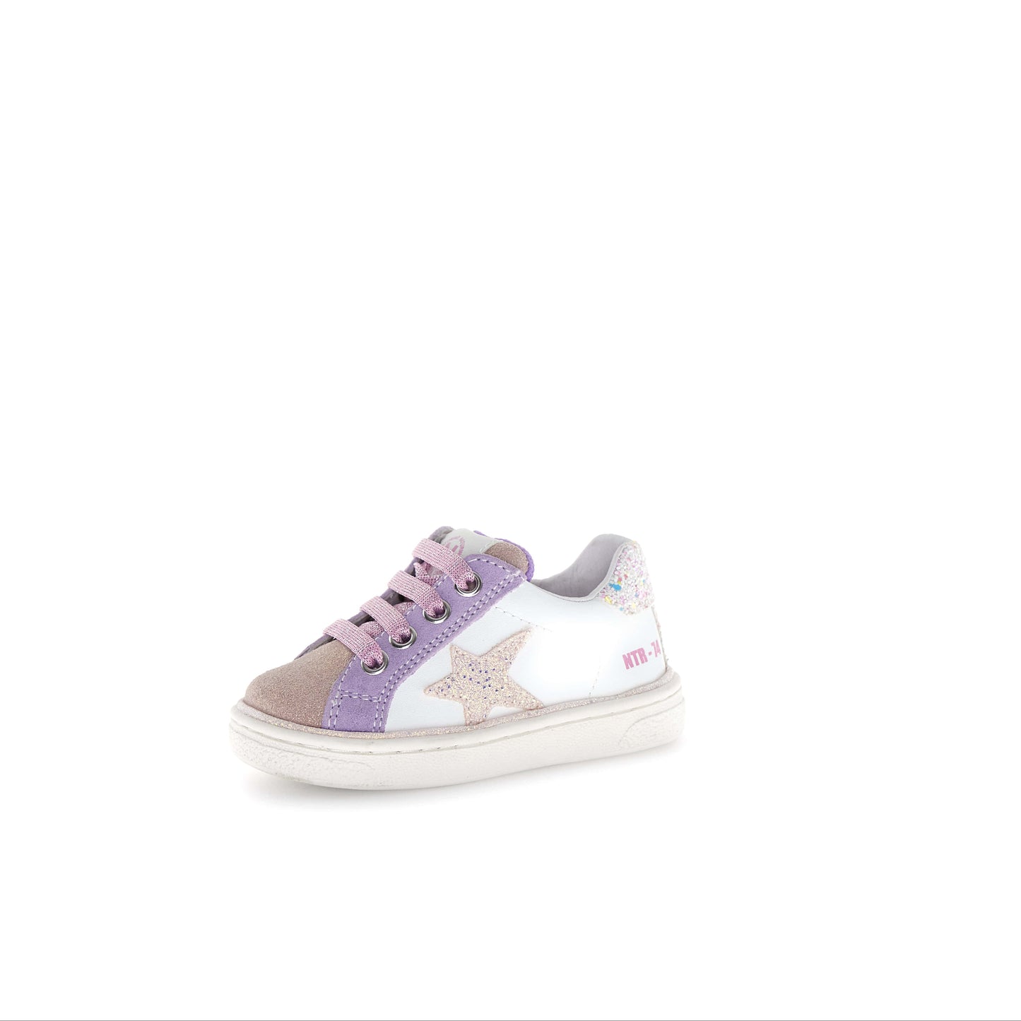 NATURINO PINN ZIP Pink White Lily chaussures Basses Baskets