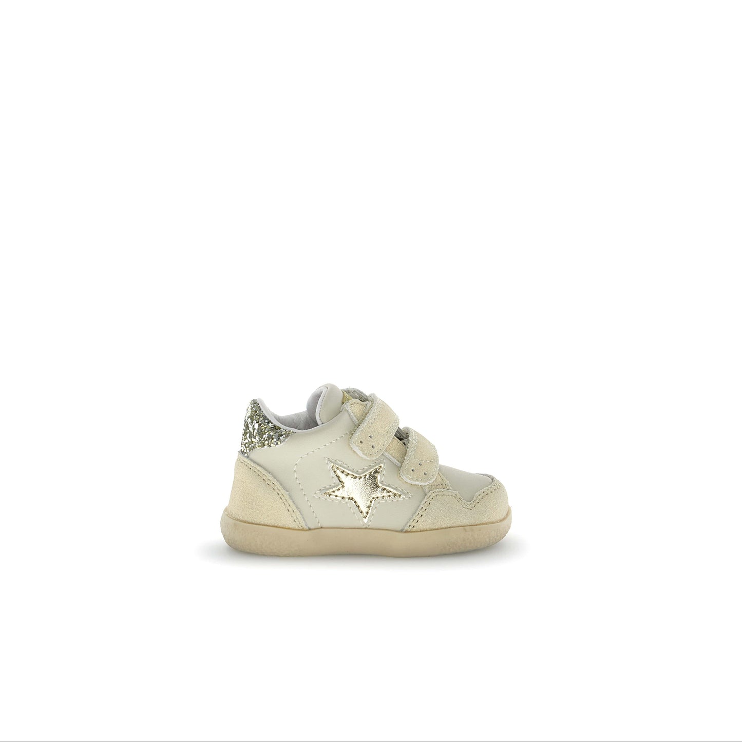 FALCOTTO ALNOITE High Velcro Platinum Milk bottillons premiers pas double scratch étoile platine