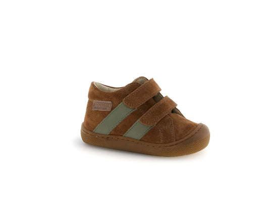 NATURINO SABBY VL Brown Olive bottillons premiers pas premarche barefoot