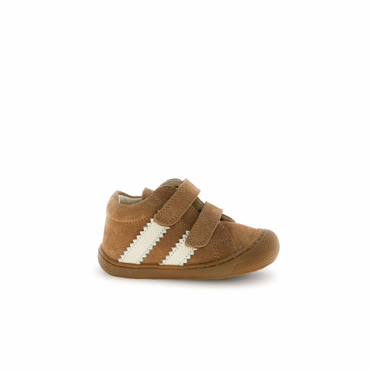 Pré marche NATURINO MACKS Velcro Brown Milk bottillons