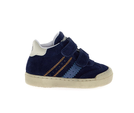 NATURINO RIBY High VL Navy Celeste Calf White Platinium Baskets