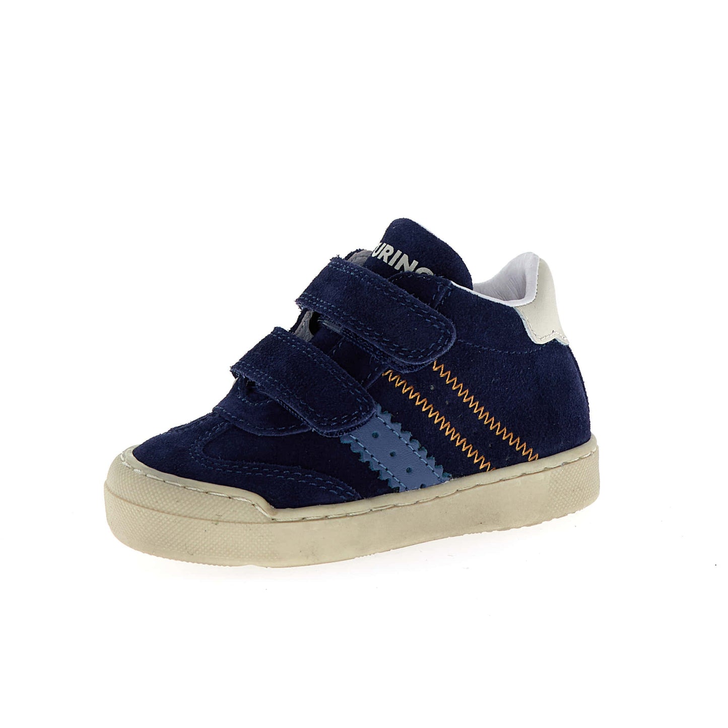 NATURINO RIBY High VL Navy Celeste Calf White Platinium Baskets