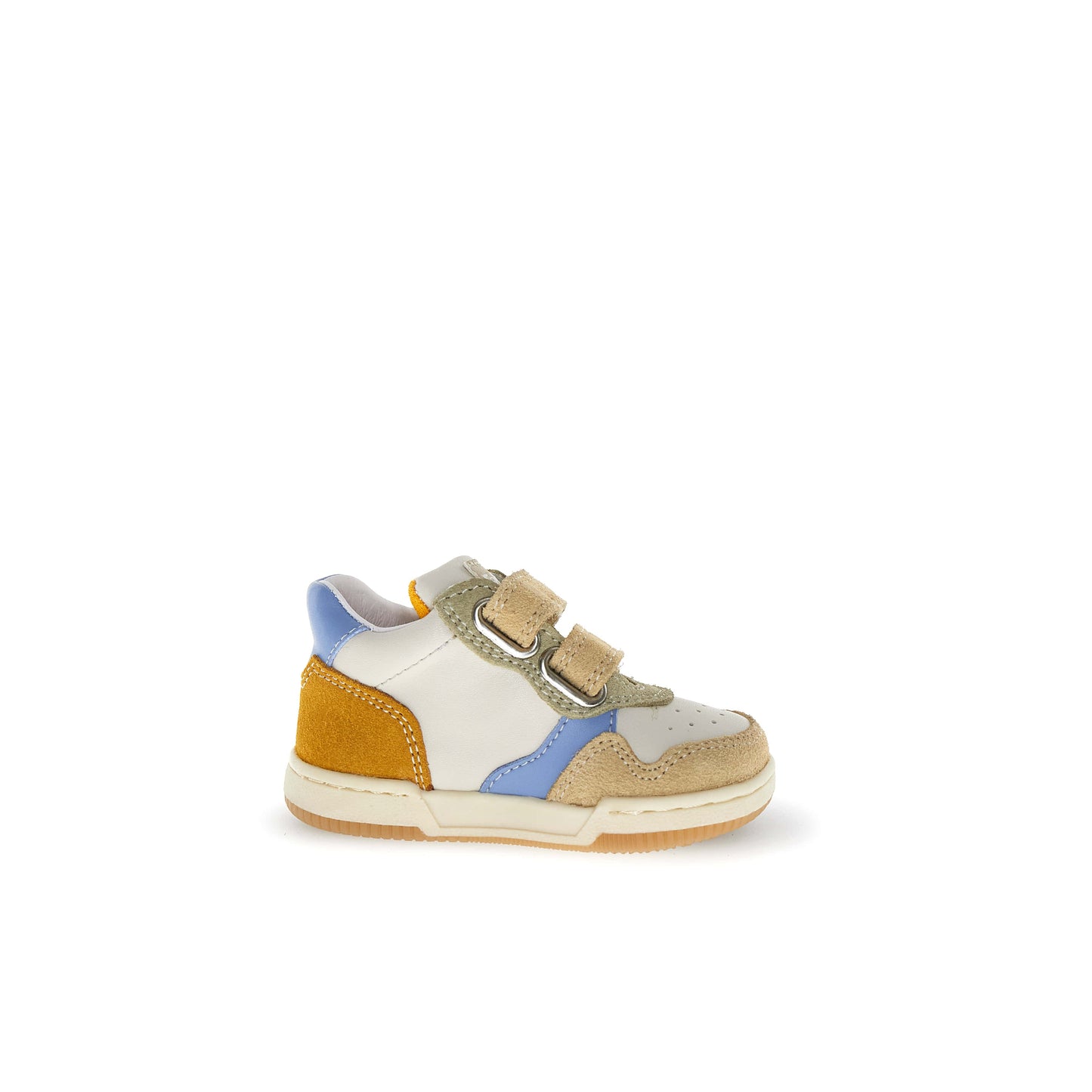 FALCOTTO KLIP Sand Milk Celeste Baskets cuir