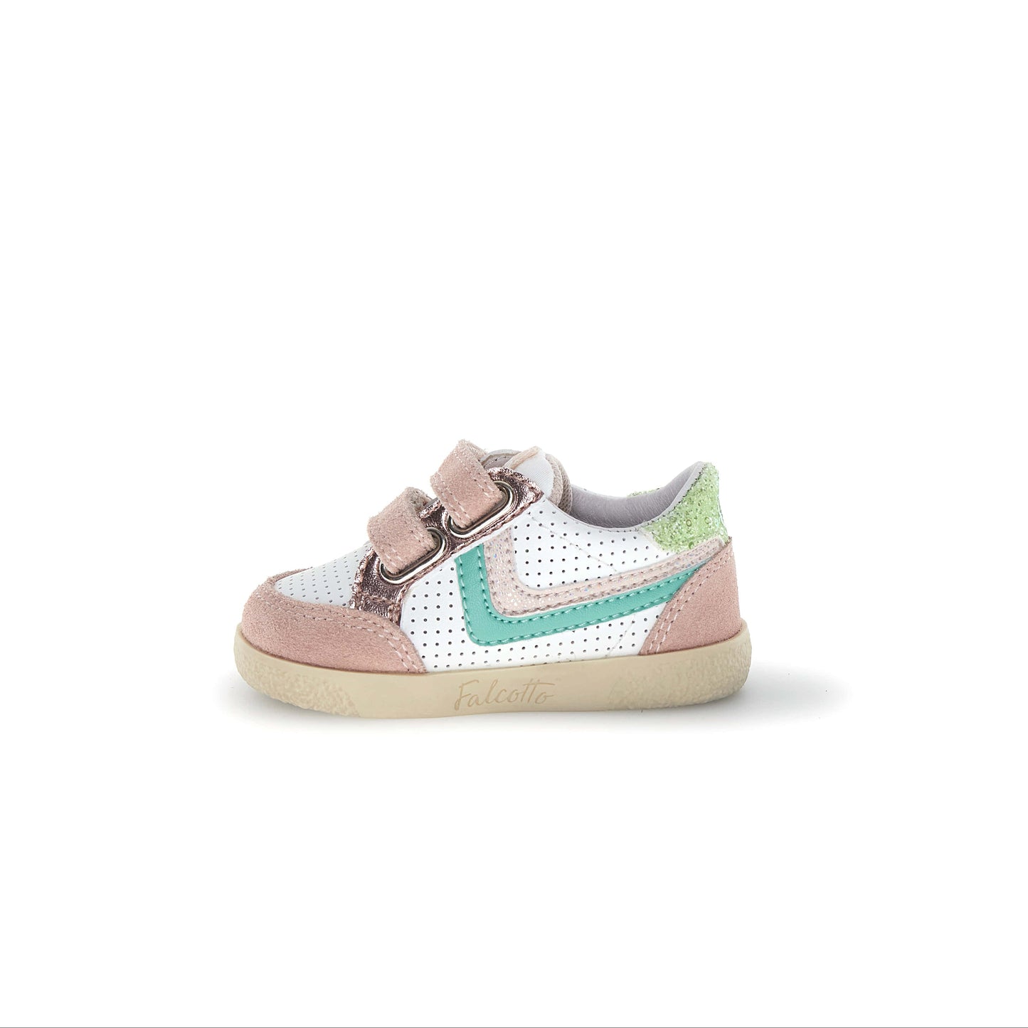 FALCOTTO THYREN Cipria Blanc Baskets Cuir