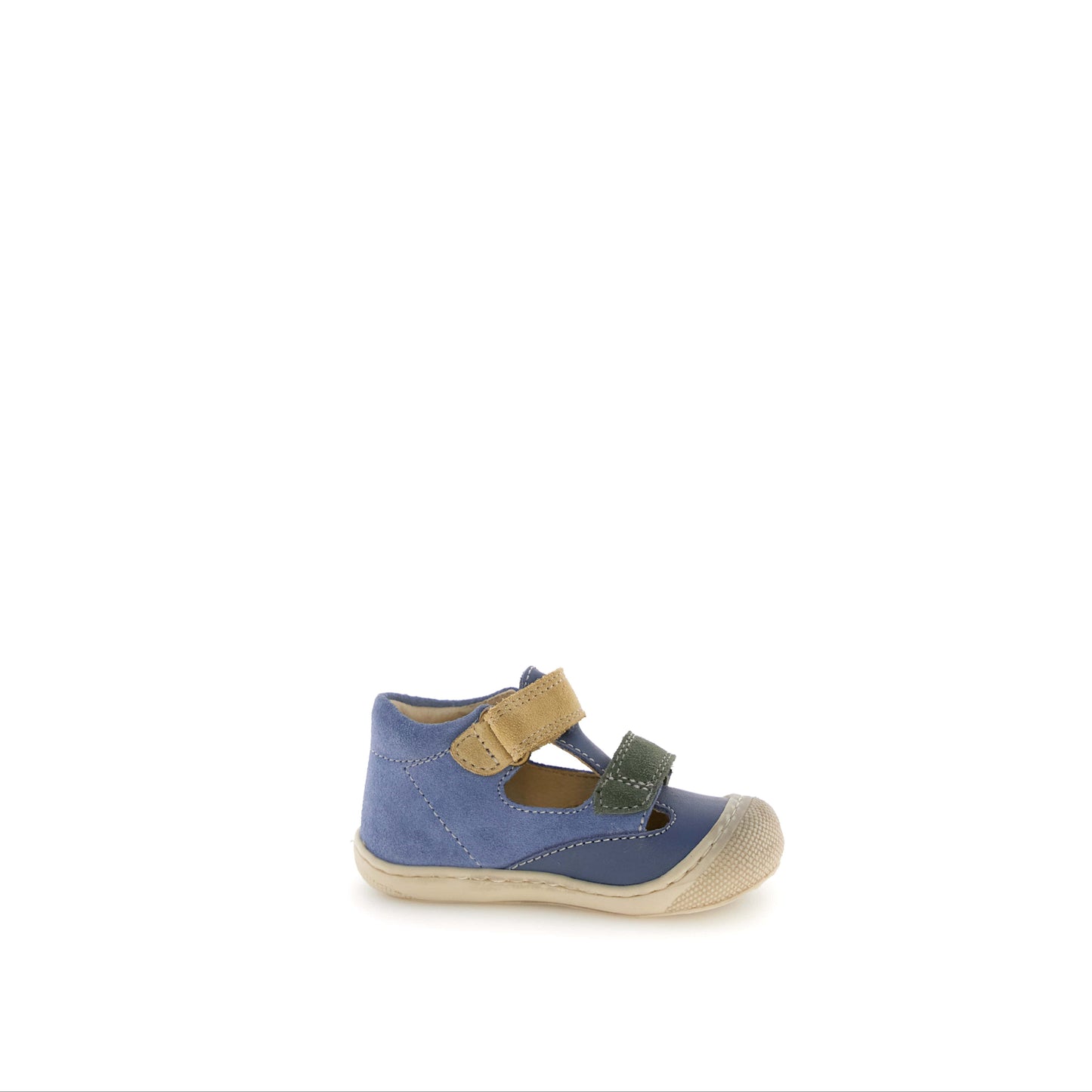 NATURINO KYMEL Celeste Olive Sand Salomés semi-ouvert Premiers Pas