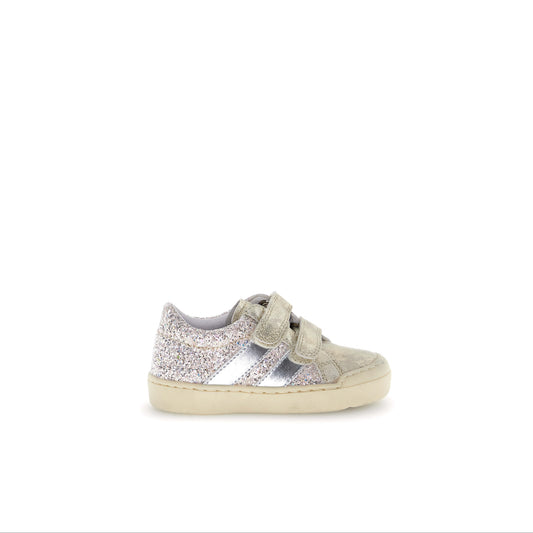 NATURINO GOCY VL glitter platinum silver chaussures Basses Baskets