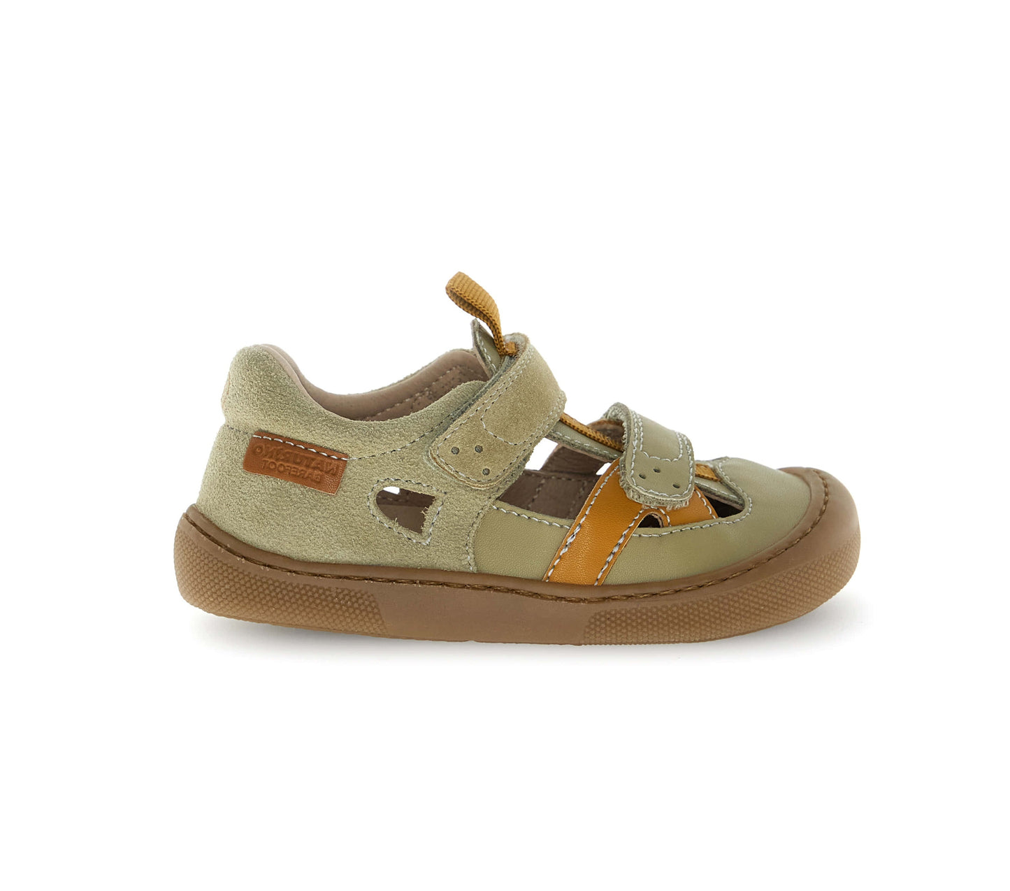NATURINO JAFFO Vert Camel sandales Salomé barefoot