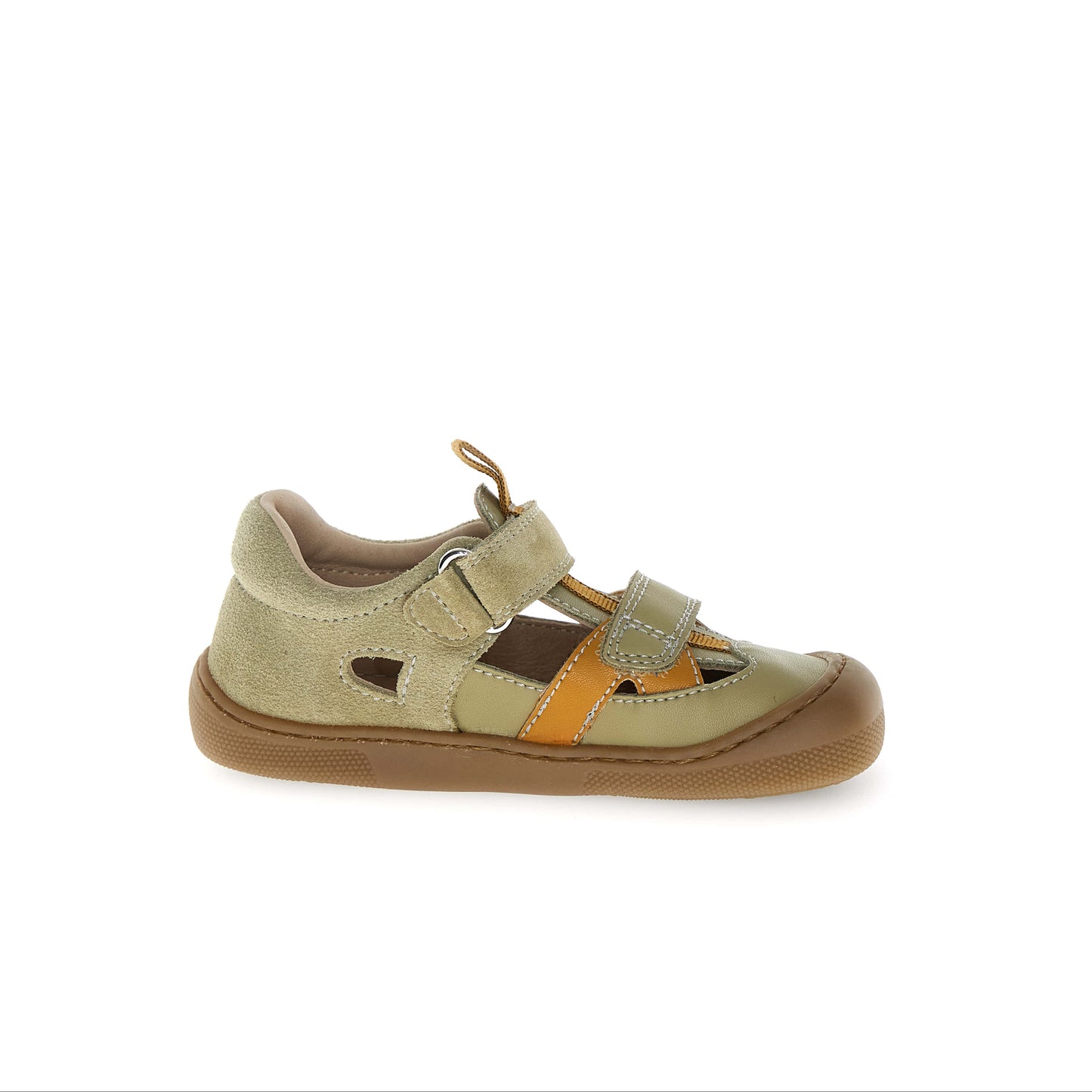 NATURINO JAFFO Vert Camel sandales Salomé barefoot