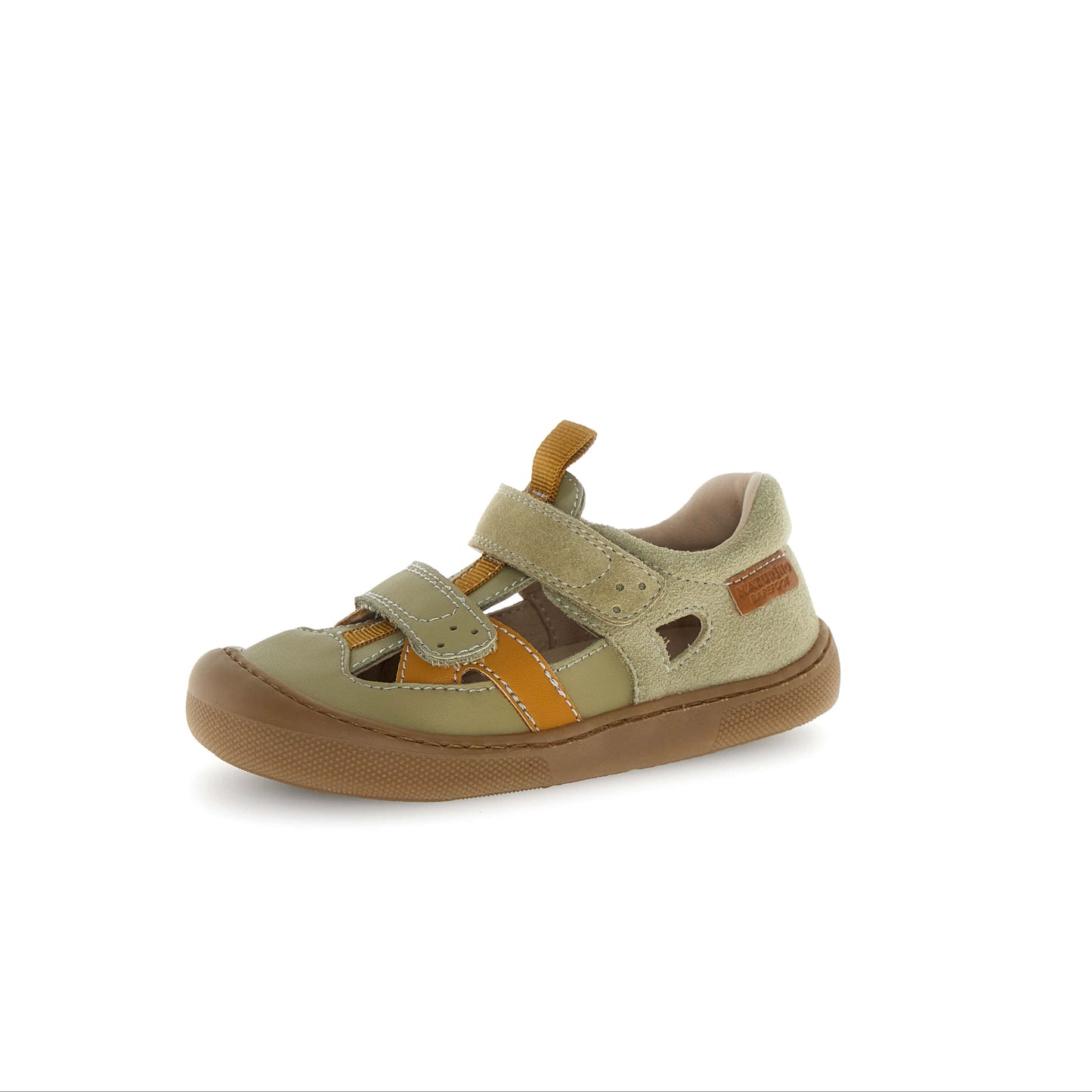 NATURINO JAFFO Vert Camel sandales Salomé barefoot