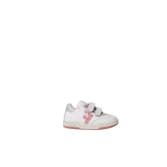 Chaussures Basses/Baskets/Sneakers FALCOTTO DASKY Nylon White Pink Baskets Cuir