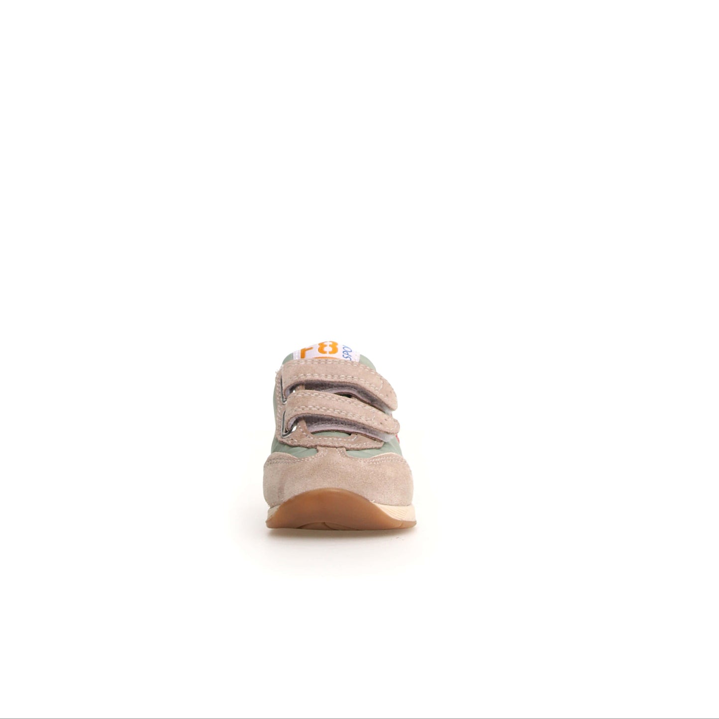 FALCOTTO NEW FERDI Beige Orange Baskets Cuir et nylon