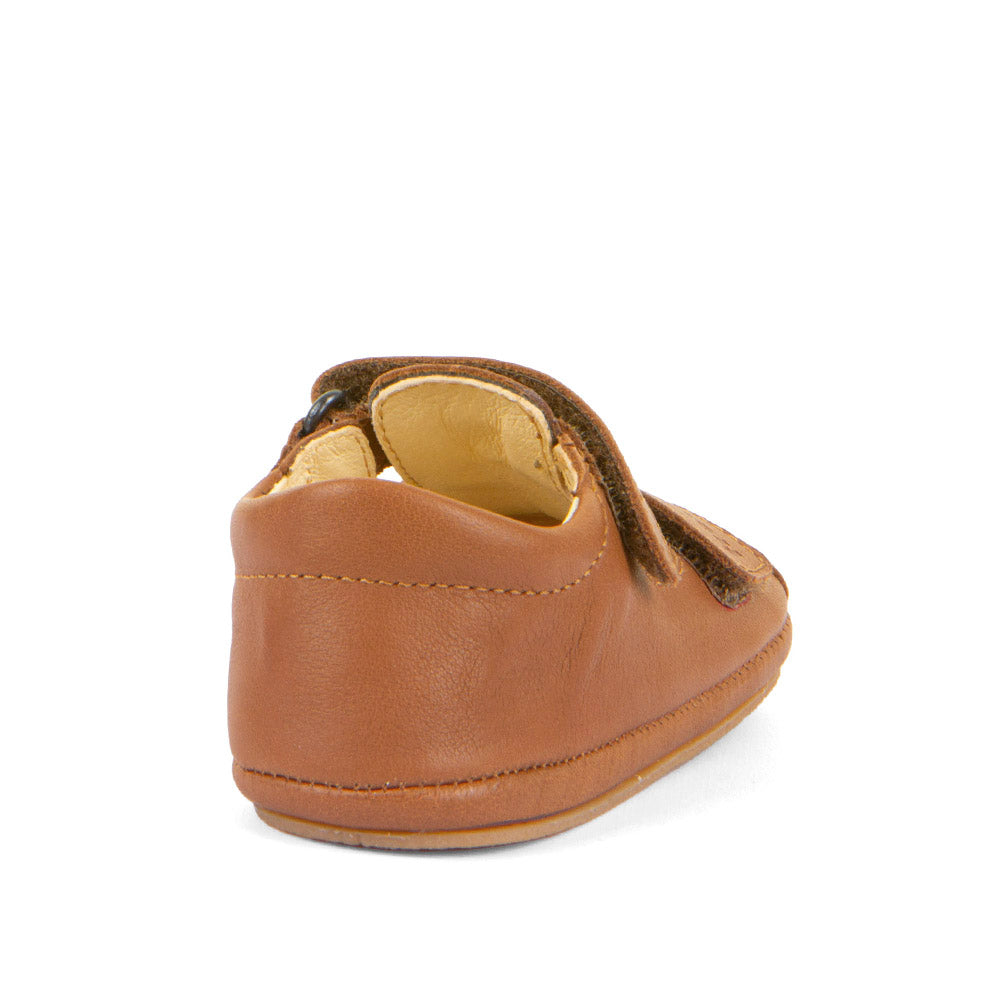 FRODDO G1130023 Cognac Chaussons prémarche semi ouvert Barefoot