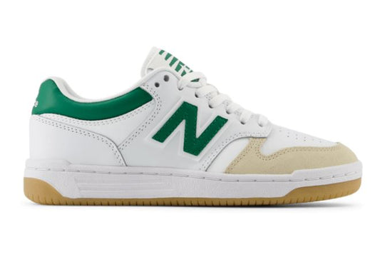 NEW BALANCE GSB 480 SG Blanc Vert sneakers baskets