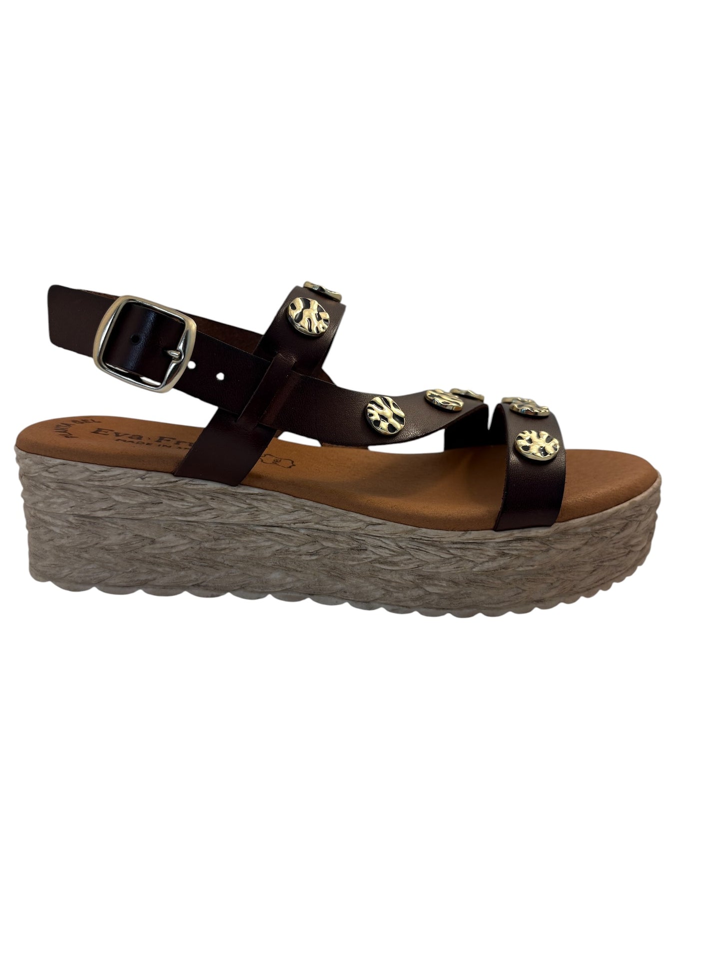 EVA FRUTOS 771 Moka Sandales Nu pieds
